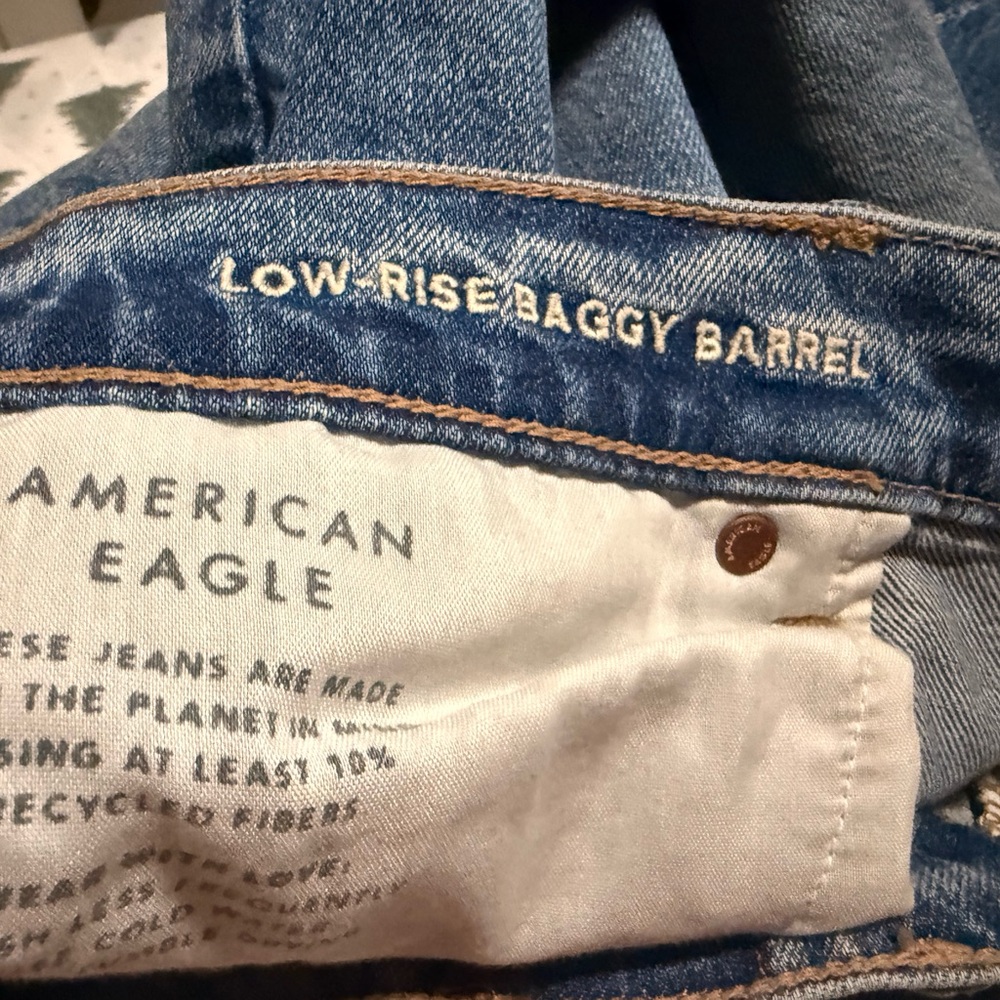 American Eagle Outfitters Low-Rise Baggy Barrel Jeans